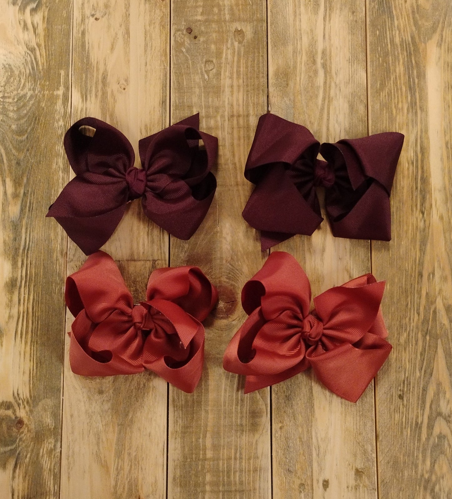 5.5" Navy, Electric Blue, Burgundy, New Rust Bows