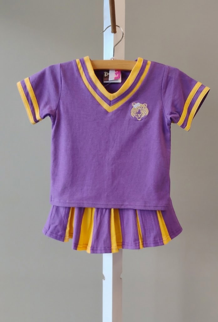 Banana Split Purple Tiger Pleated Skort Set