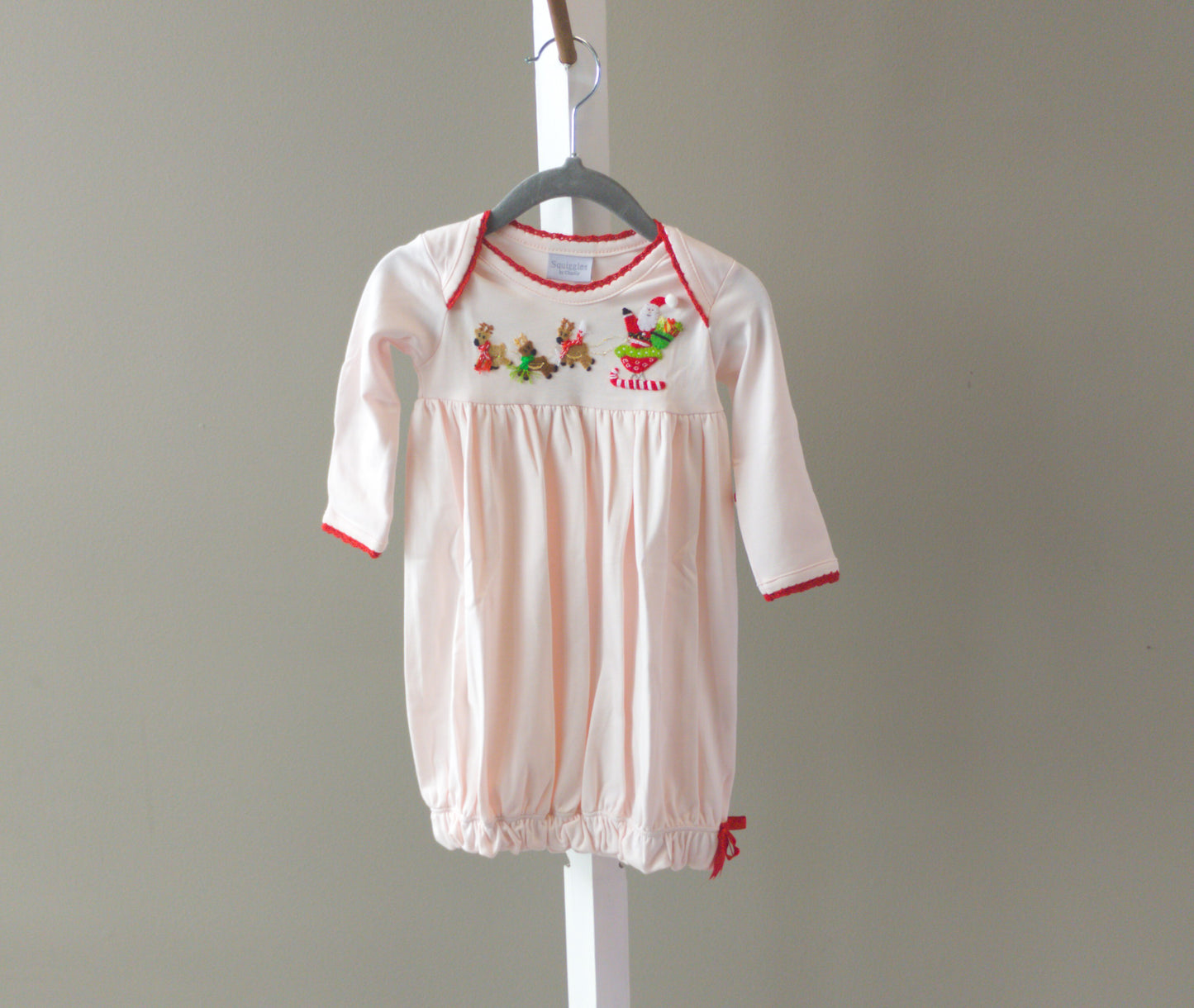 Girls Christmas Sleigh/Reindeer Gown