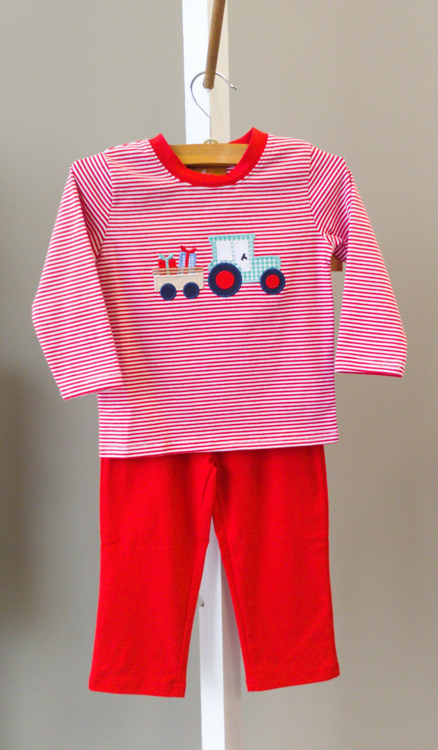 Christmas Tractor Boys Pant Set