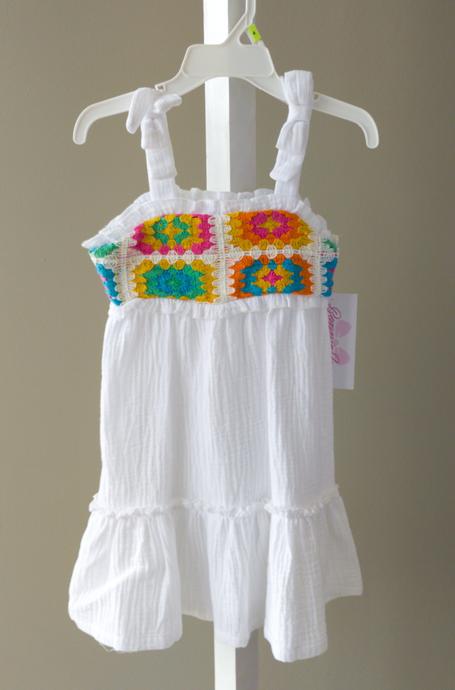 Crochet Bodie Dress White