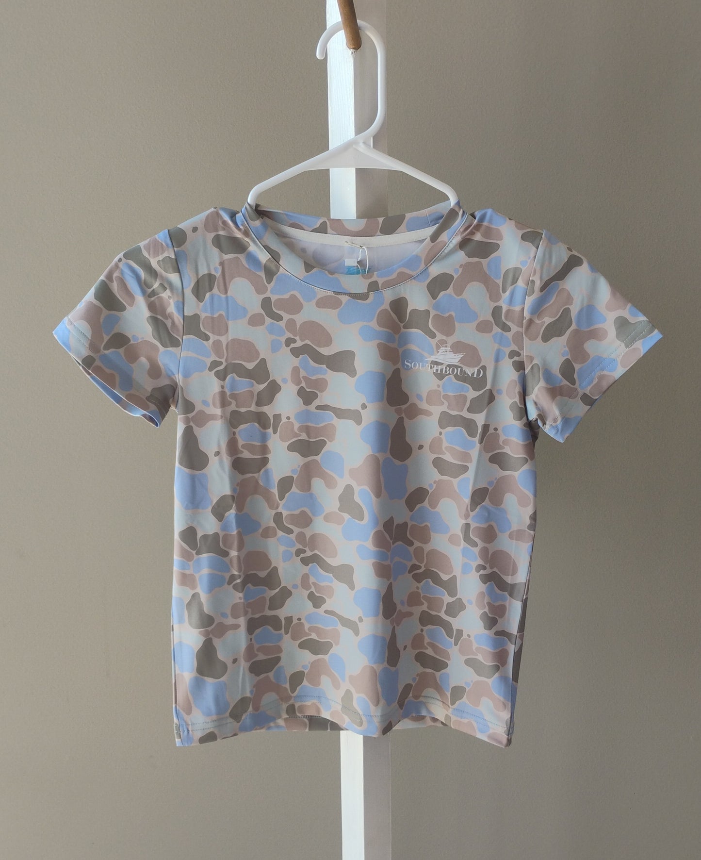 SouthBound Perf tee- Green/Blue/Khaki Camo