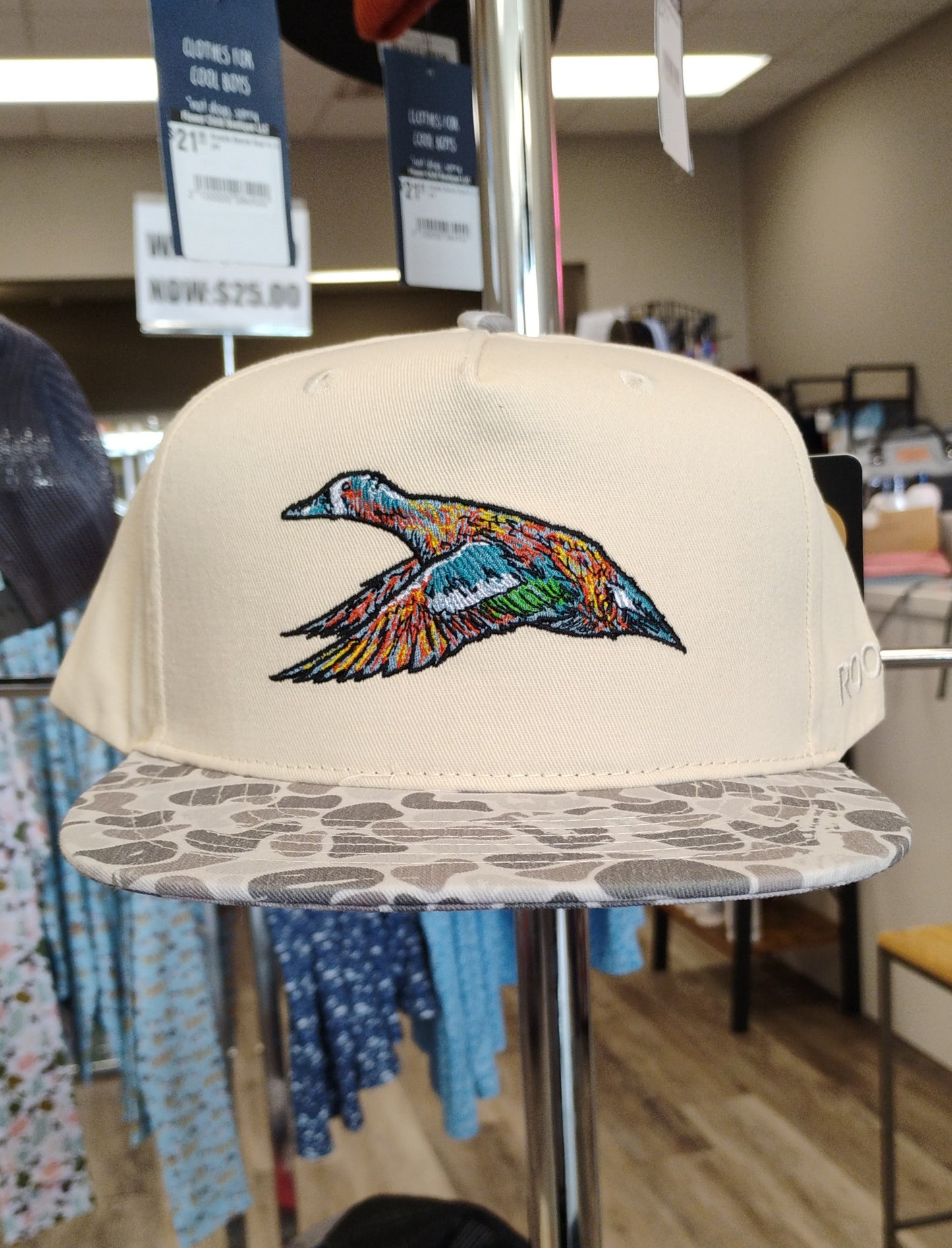 Fieldstone Mottled Canvas Marsh Camo Bill Hat (YOUTH, ADULT)