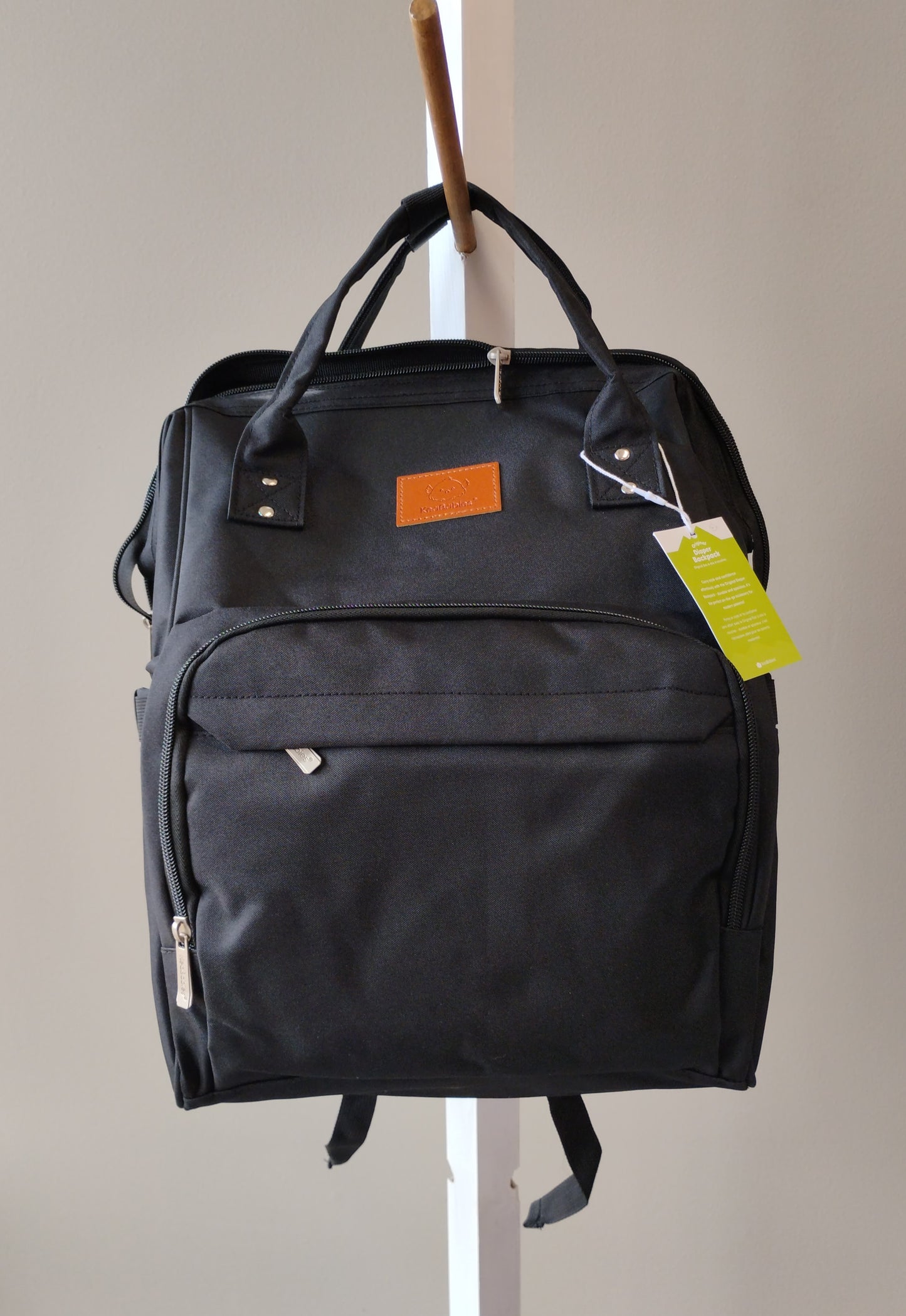 KeaBabies Original Diaper Bag BackPack (Grey, Black)
