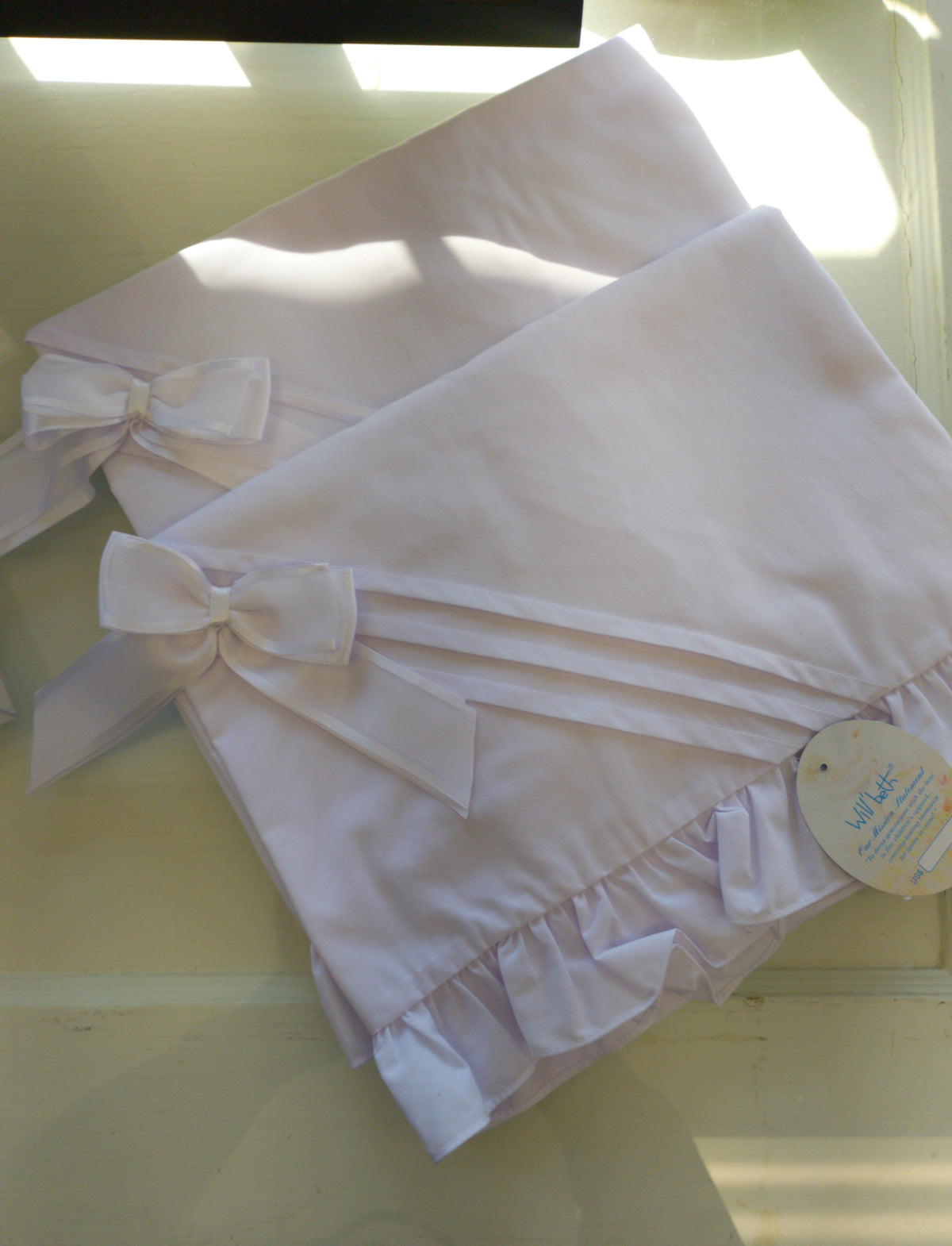 Will'Beth Blankets (Denim , White)