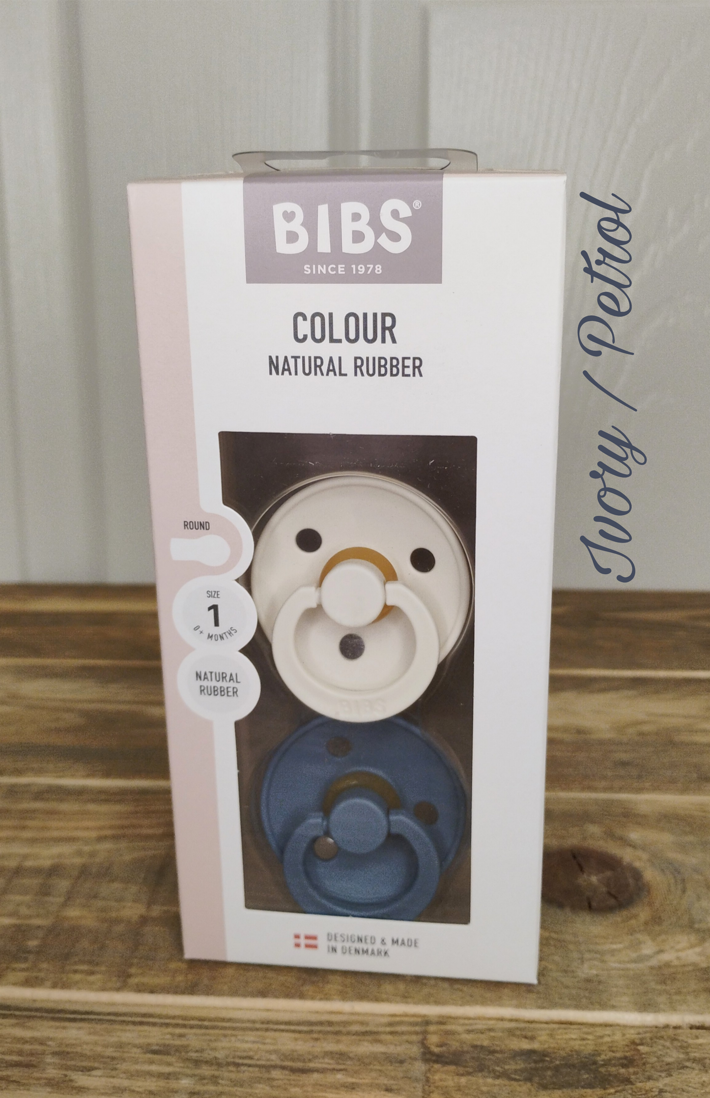 BIBS Colour Pacifiers (Ivory/Blush, Deep Space/Petrol, Ivory/Sage,Vanilla/Pine, Woodchuck/Blush, Ivory/Petrol)