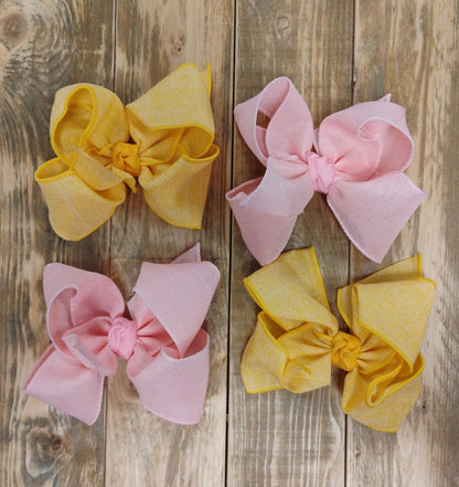Linen Bows (4"-5.5")
