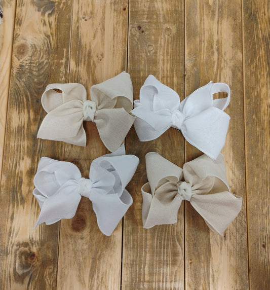 Linen Bows (4"-5.5")
