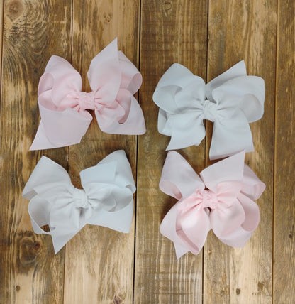 5.5" White, Pink, Brown, Black, Carmandy Bow