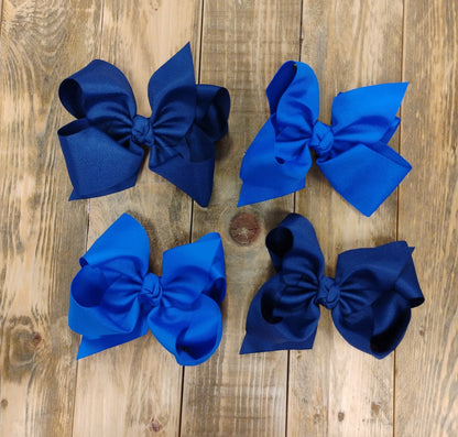 5.5" Navy, Electric Blue, Burgundy, New Rust Bows