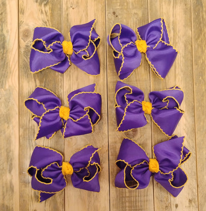 5.5" Crochet Orange/Blue , Purple/Yellow