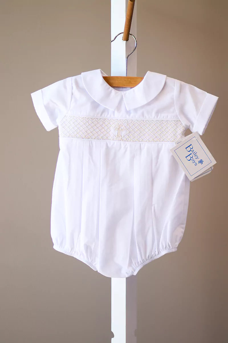 Bailey Boys Ivory Christening Boy Sac