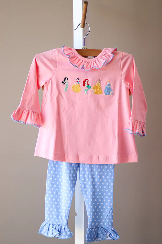 Banana Split Princess Party Ruffle Pant Set