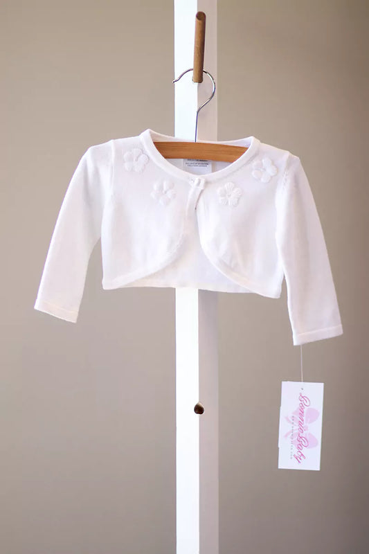 Bonnie Jean Rosetta Appliqué Cardigan