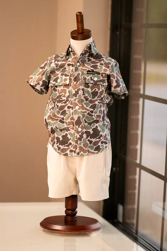 S/S Camo Button Down Shirt