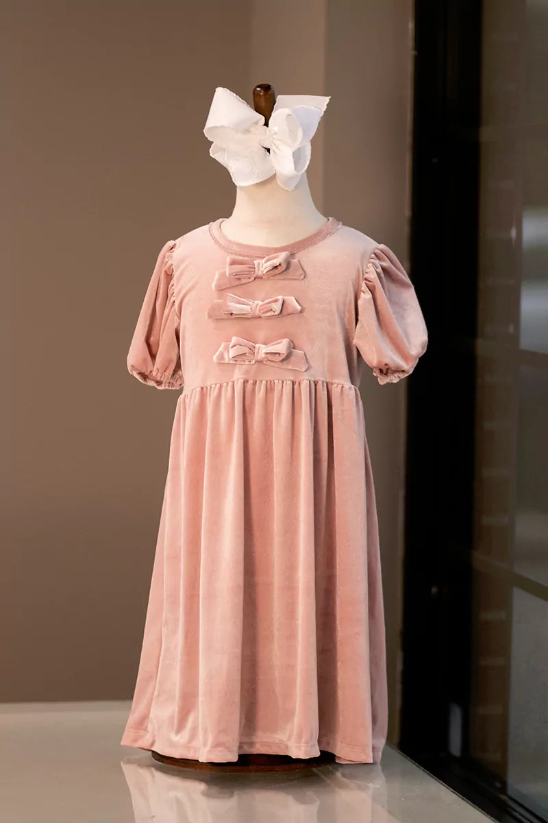 Emma Jean Chelsea Bow Dress Blush