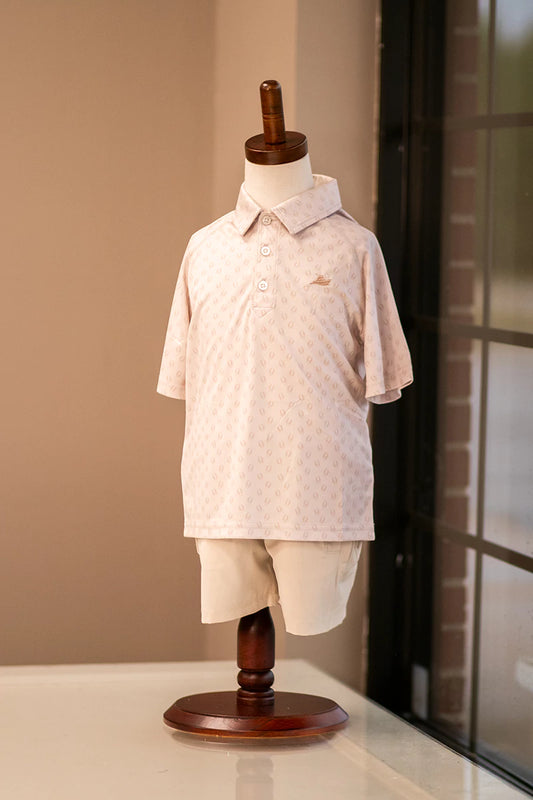 Southbound Deer Paw Print Polo