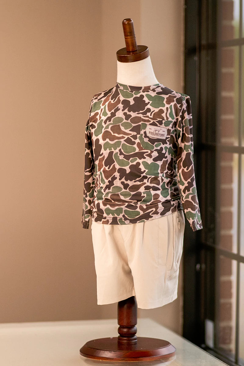Fieldstone Dry Fit Pocketed Long Sleeve Camo Shirt