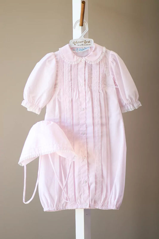 Feltman Brothers Girls Dot Take Me Home Gown & Hat: Pink