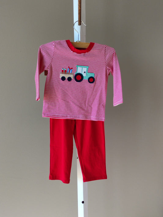 Christmas Tractor Boys Pant Set