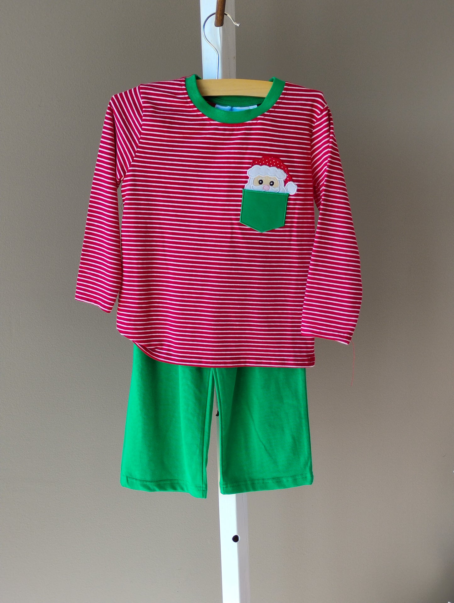 Christmas Santa Pocket Pants Set