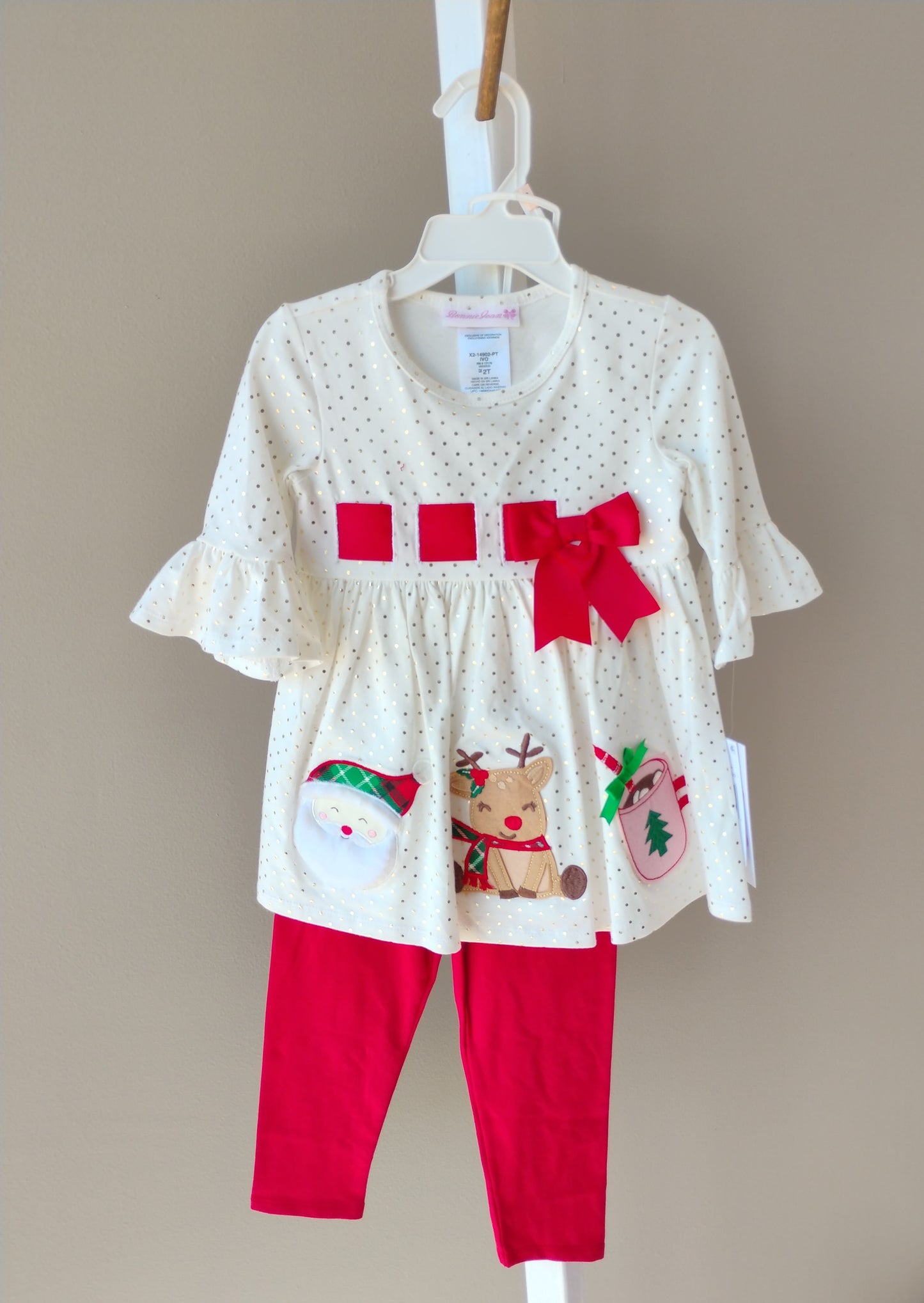 Christmas Santa & Reindeer Pant Set