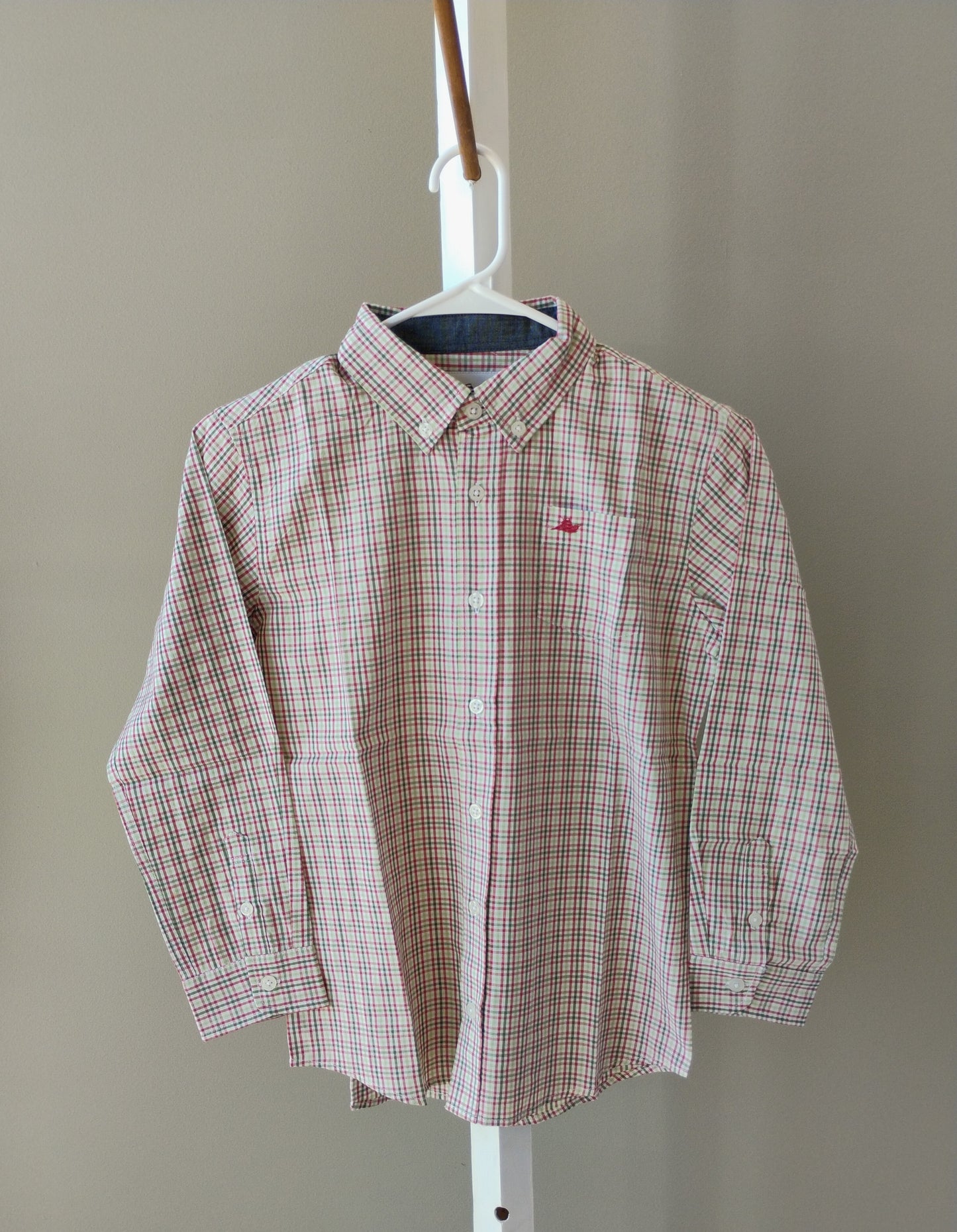 L/S Mineral/Elm Green Button Down Size Medium (christmas)