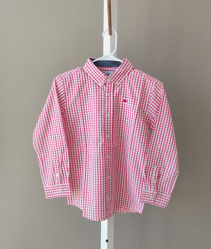 L/S Button Down Red/White (Christmas)