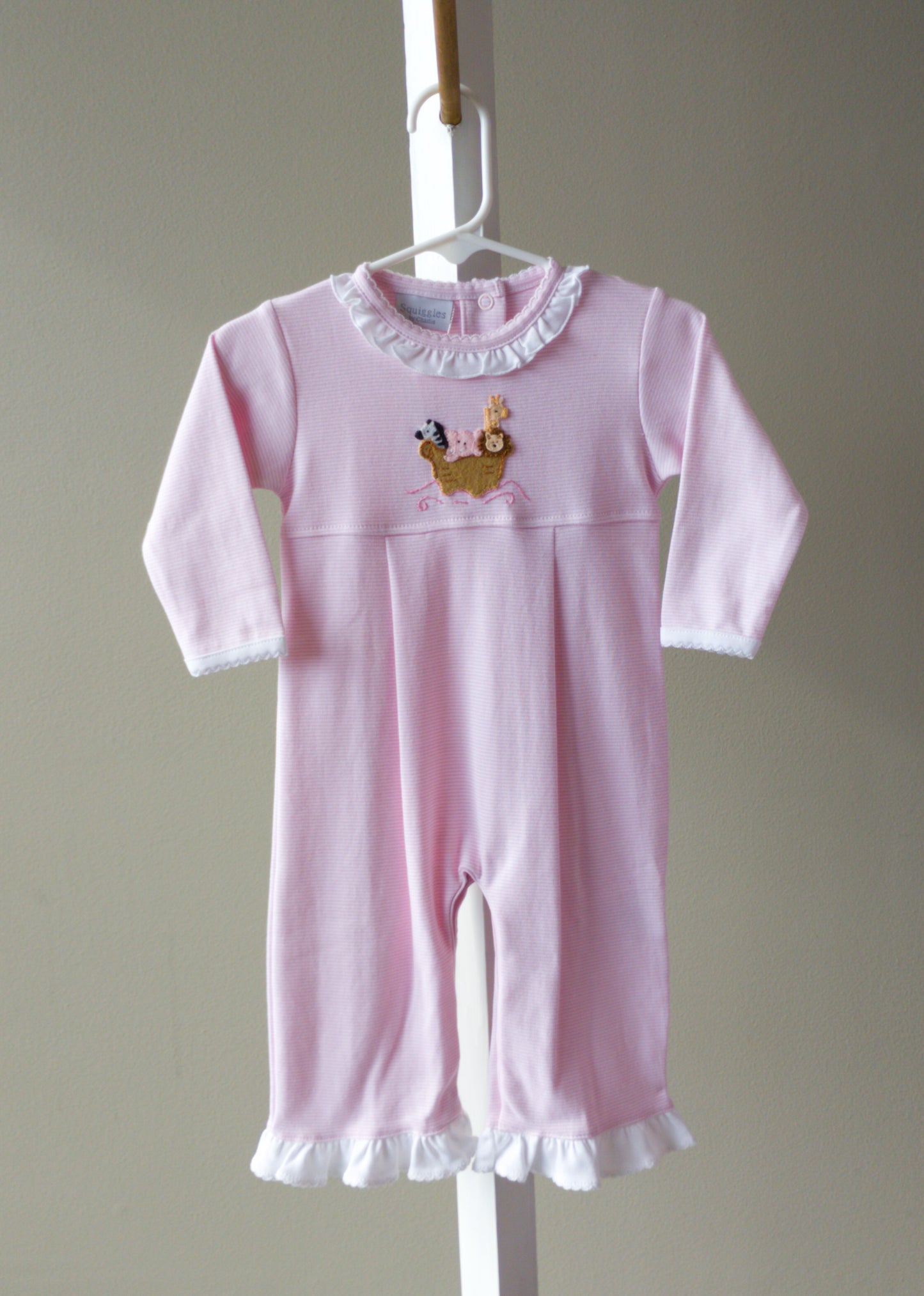 Squiggles Girls Noah Ark Ruffle Romper