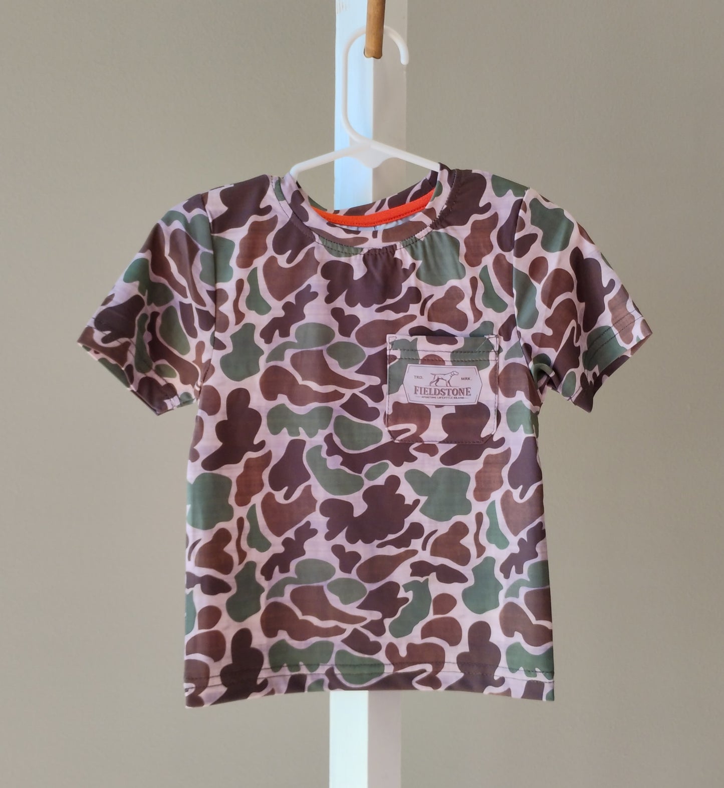 Fieldstone Dry-Fit Pocketed Short Sleeve Camo