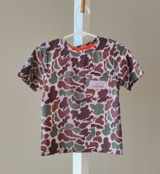 Fieldstone Dry-Fit Pocketed Short Sleeve Camo