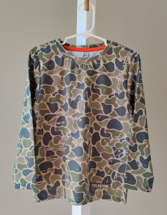 Fieldstone Backwoods Camo L/S Dry Fit Tee