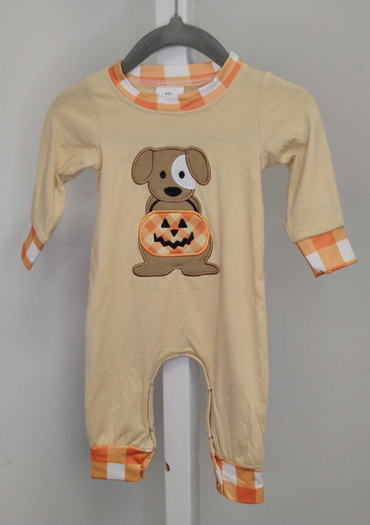 Dog Pumpkin Romper