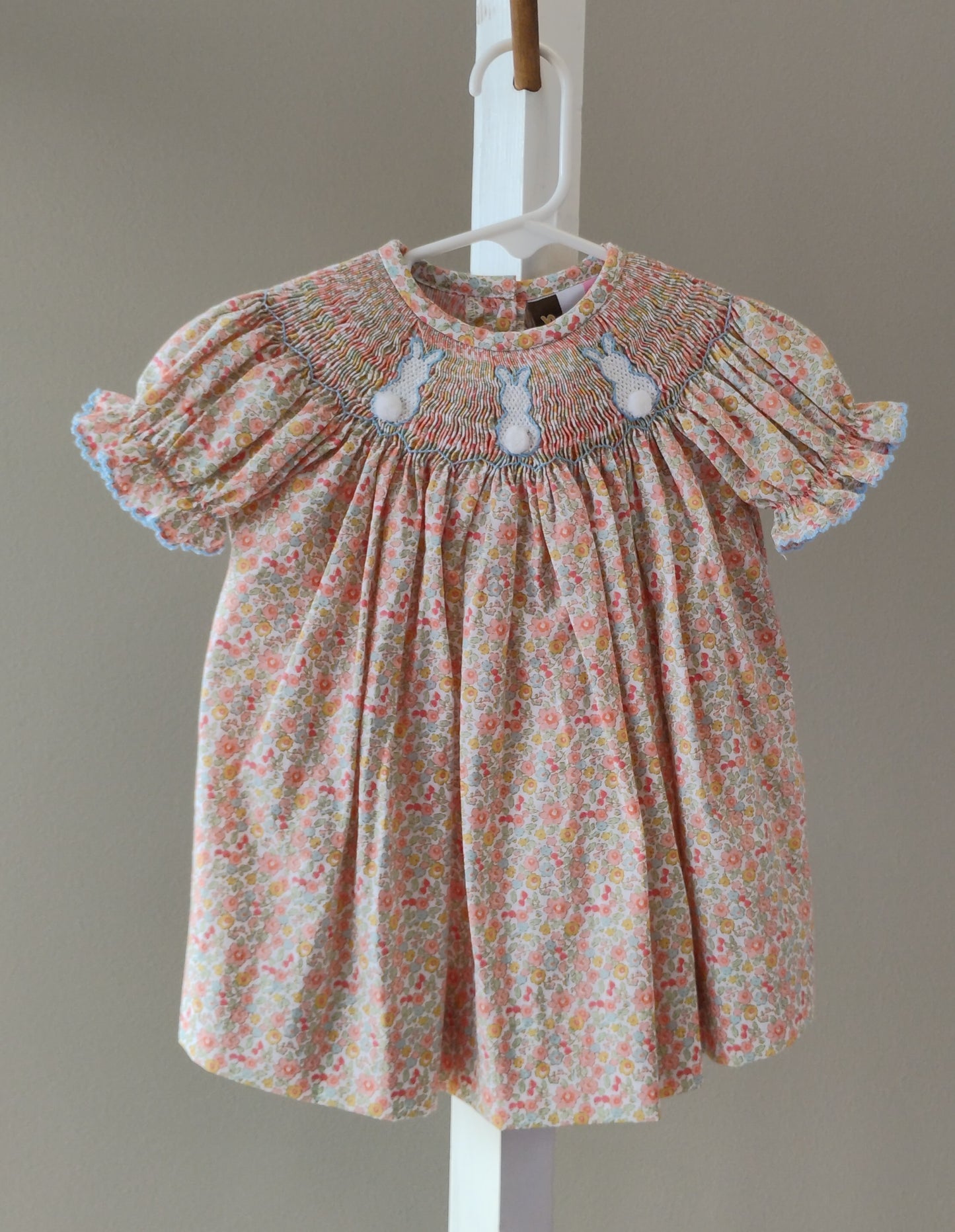 Hippity Hoppity Smocked Floral Dress