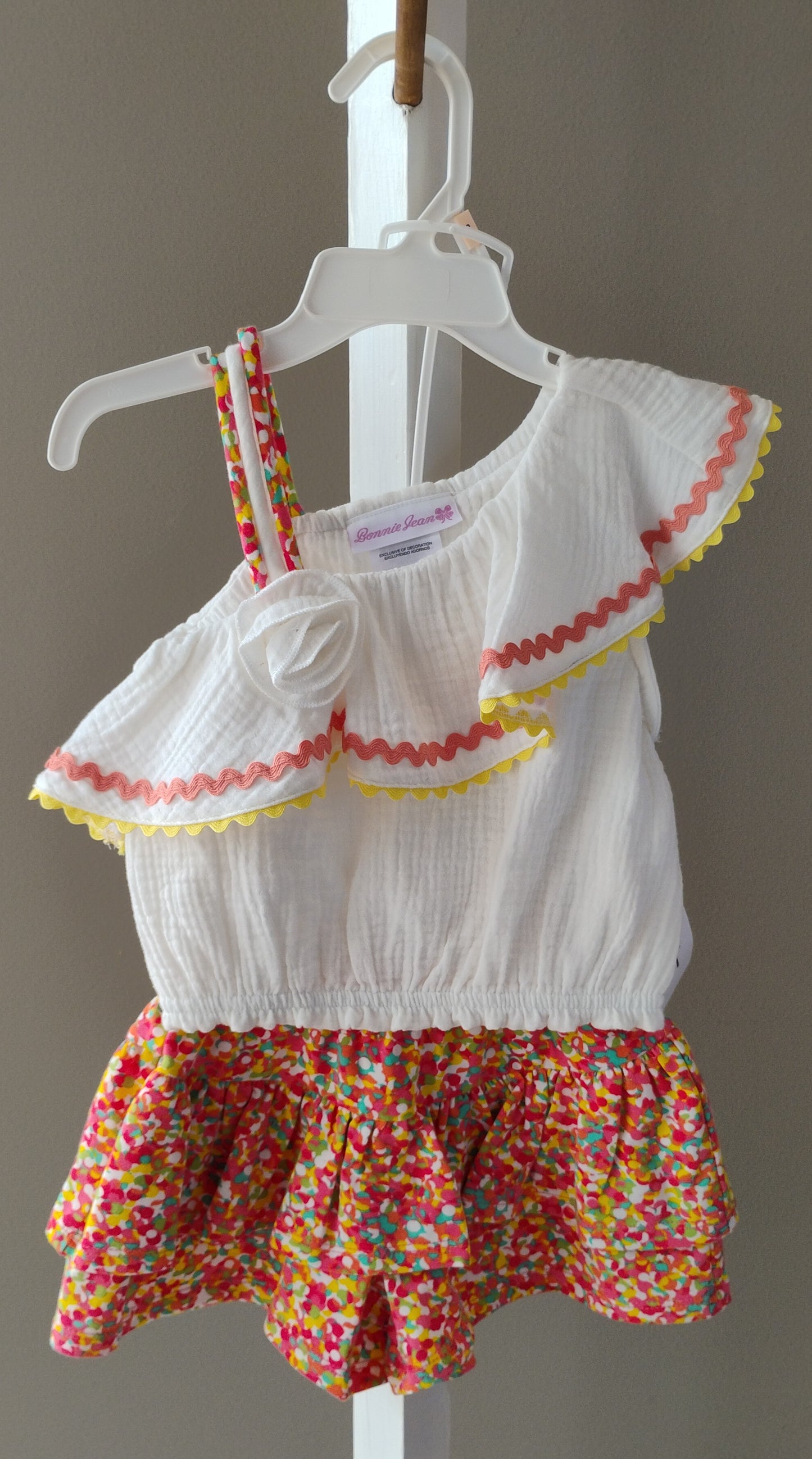 One Shoulder Top W/Printed Skort