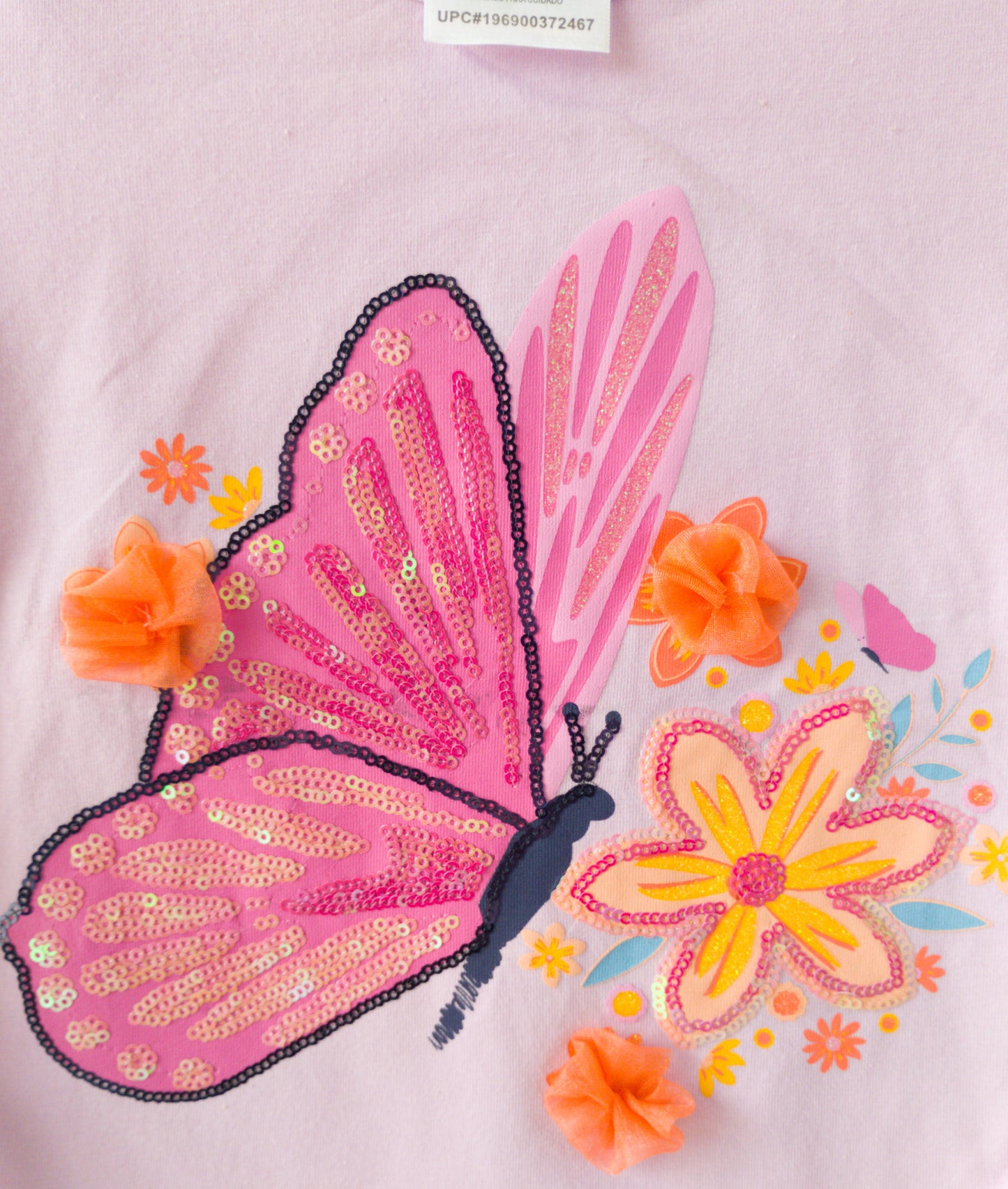 Lilac Butterfly and Flower Skort Set