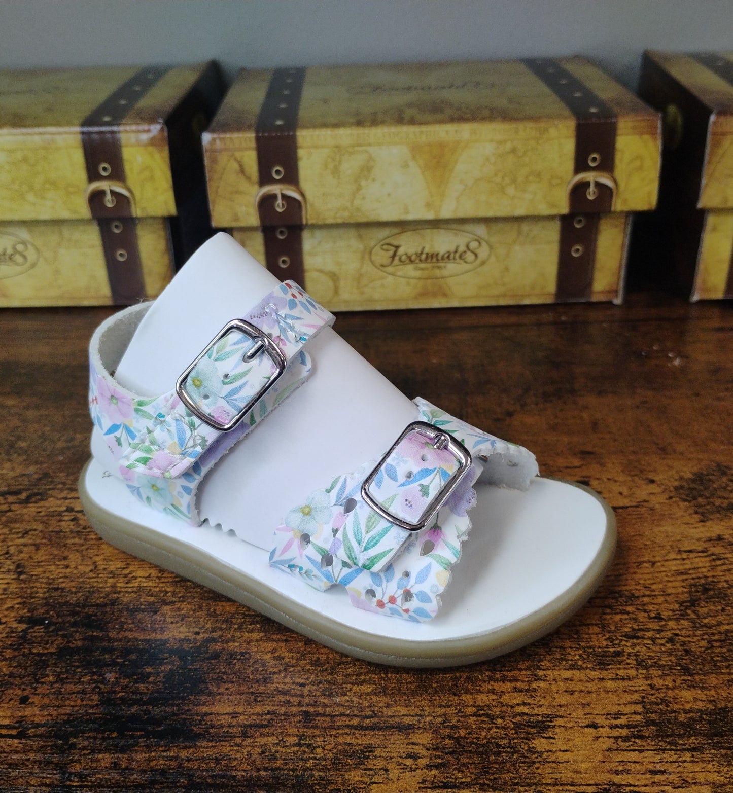 Footmates Sandal (Bloom, Apple Red)