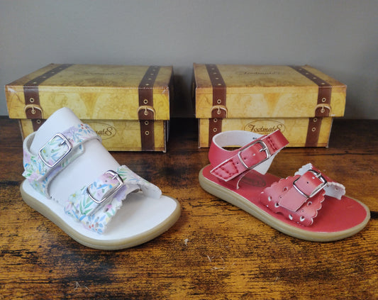 Footmates Sandal (Bloom, Apple Red)