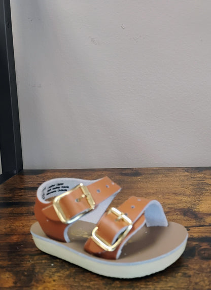 Saltwater Sun-sans See Wee Baby Sandals (Tan, White, Latte)