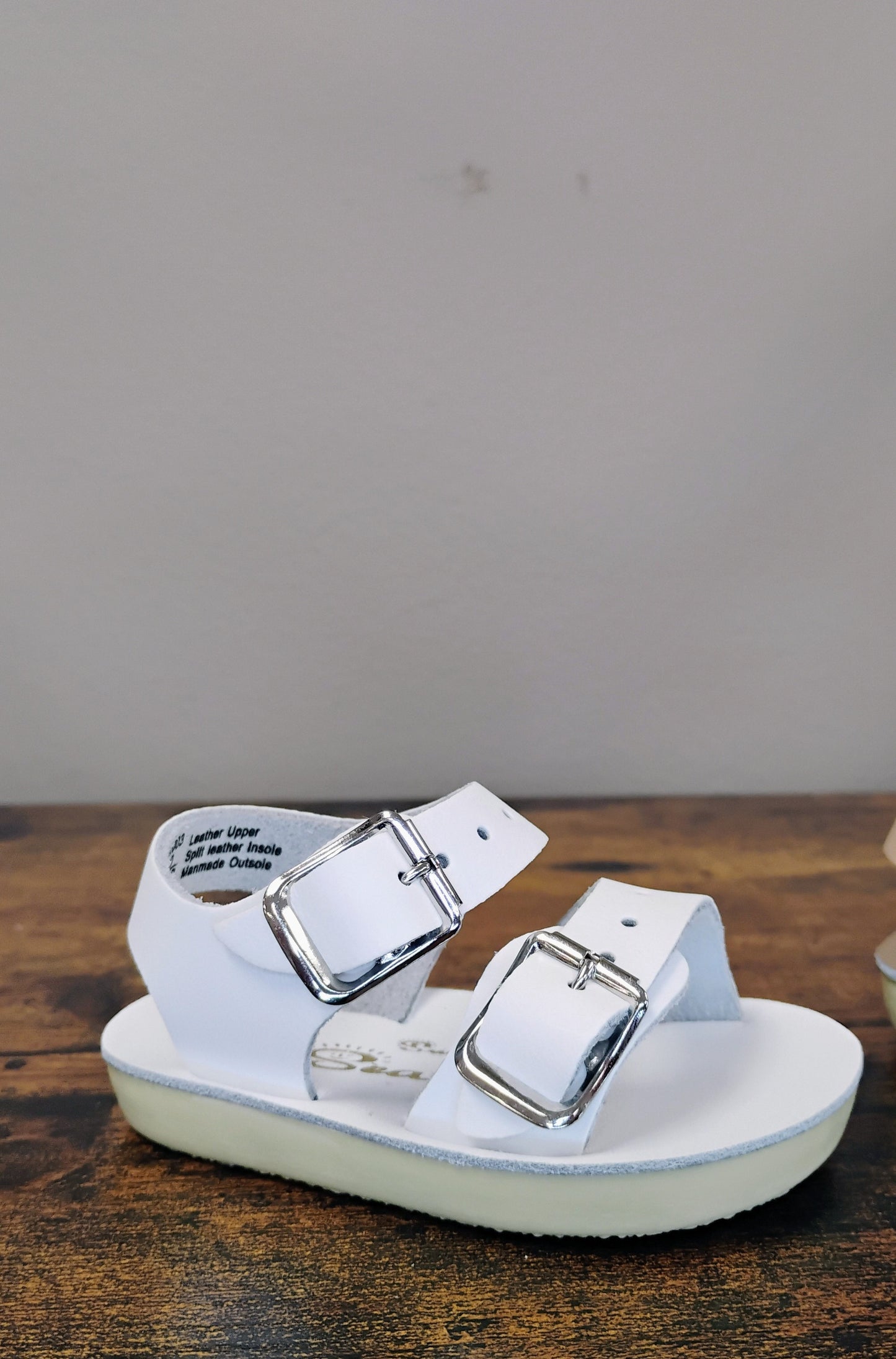 Saltwater Sun-sans See Wee Baby Sandals (Tan, White, Latte)