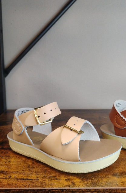 Saltwater Sun-San Surfer Sandal (Latte, Tan, White)