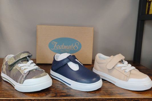 Footmates Child Shoes (Jordan Camo, Drew Navy, Jordan Stone)