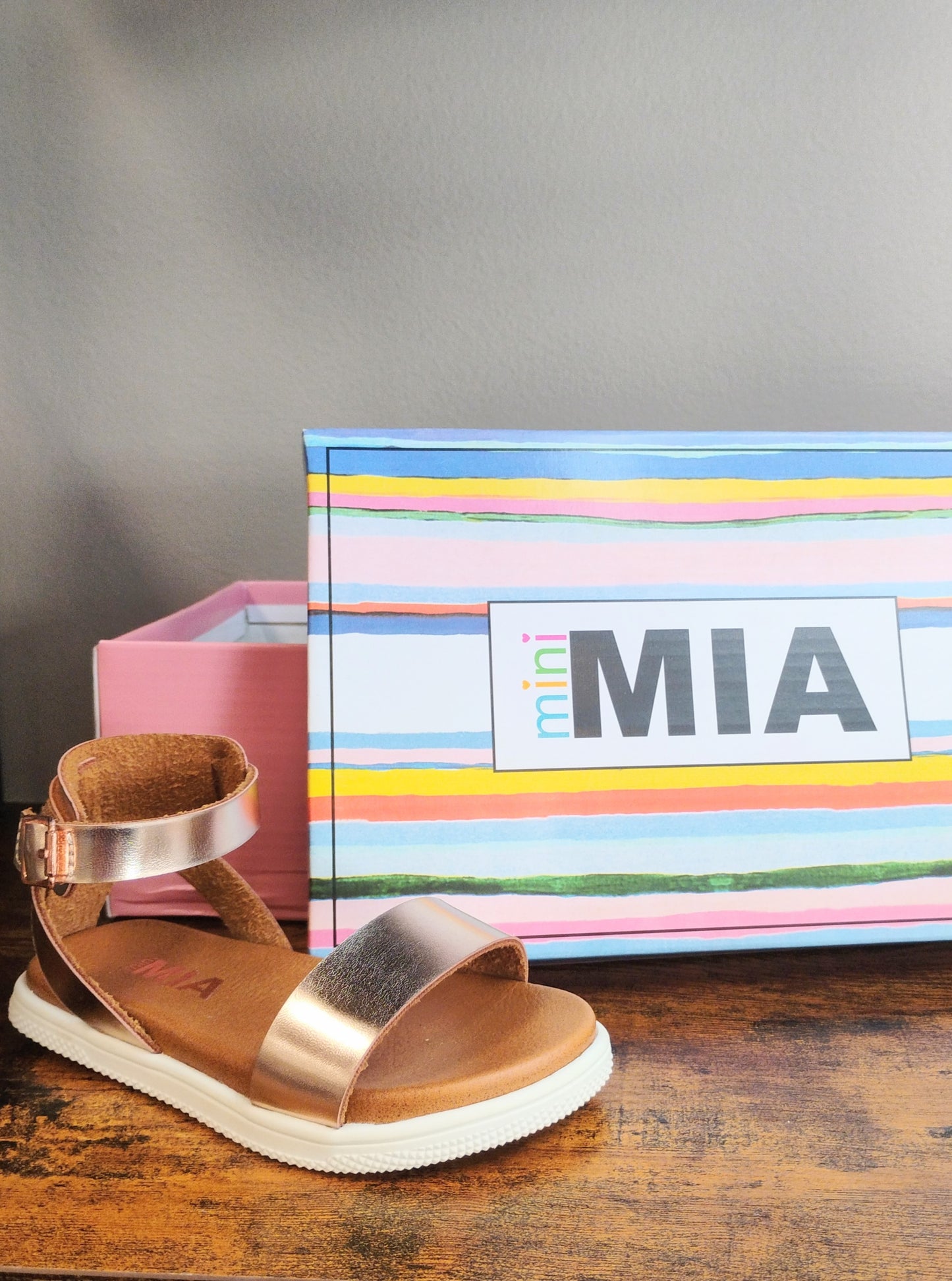 Mia Ellen Rose Gold Sandals