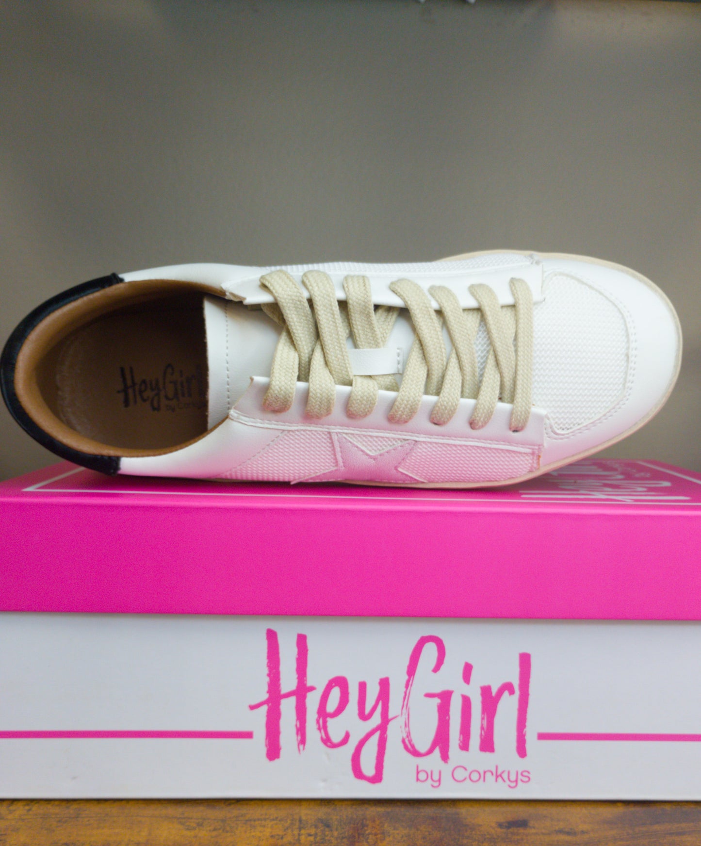 Corky's Another Round Women Sneakers (Gold, White)