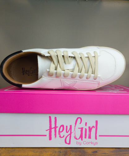 Corky's Another Round Women Sneakers (Gold, White)
