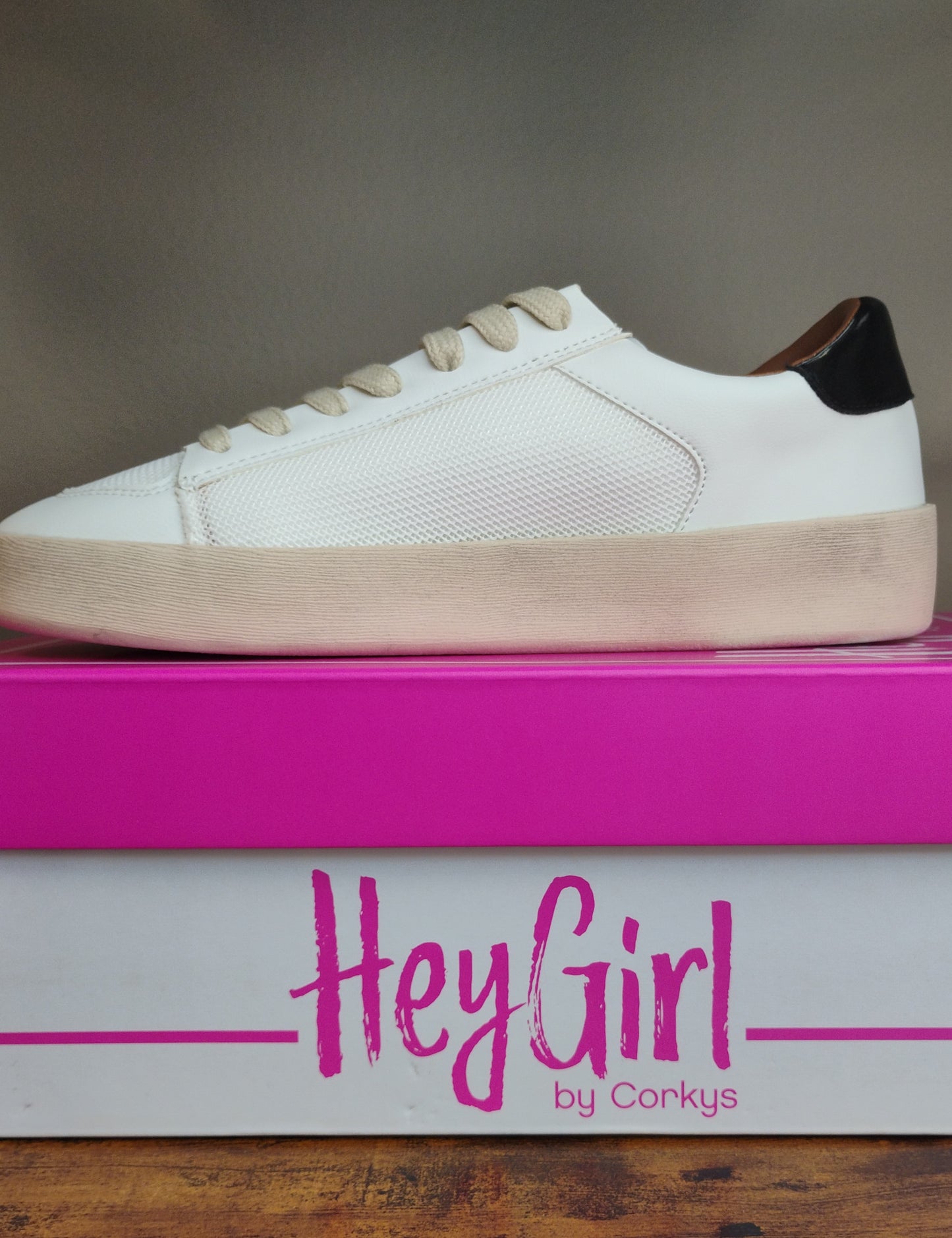 Corky's Another Round Women Sneakers (Gold, White)