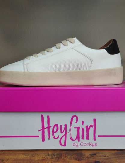 Corky's Another Round Women Sneakers (Gold, White)