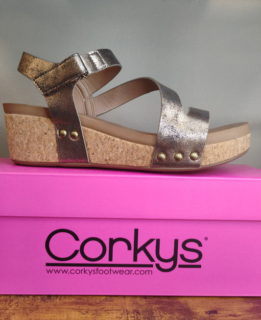 Corky's Keep It Casual Bronze Women Sandals