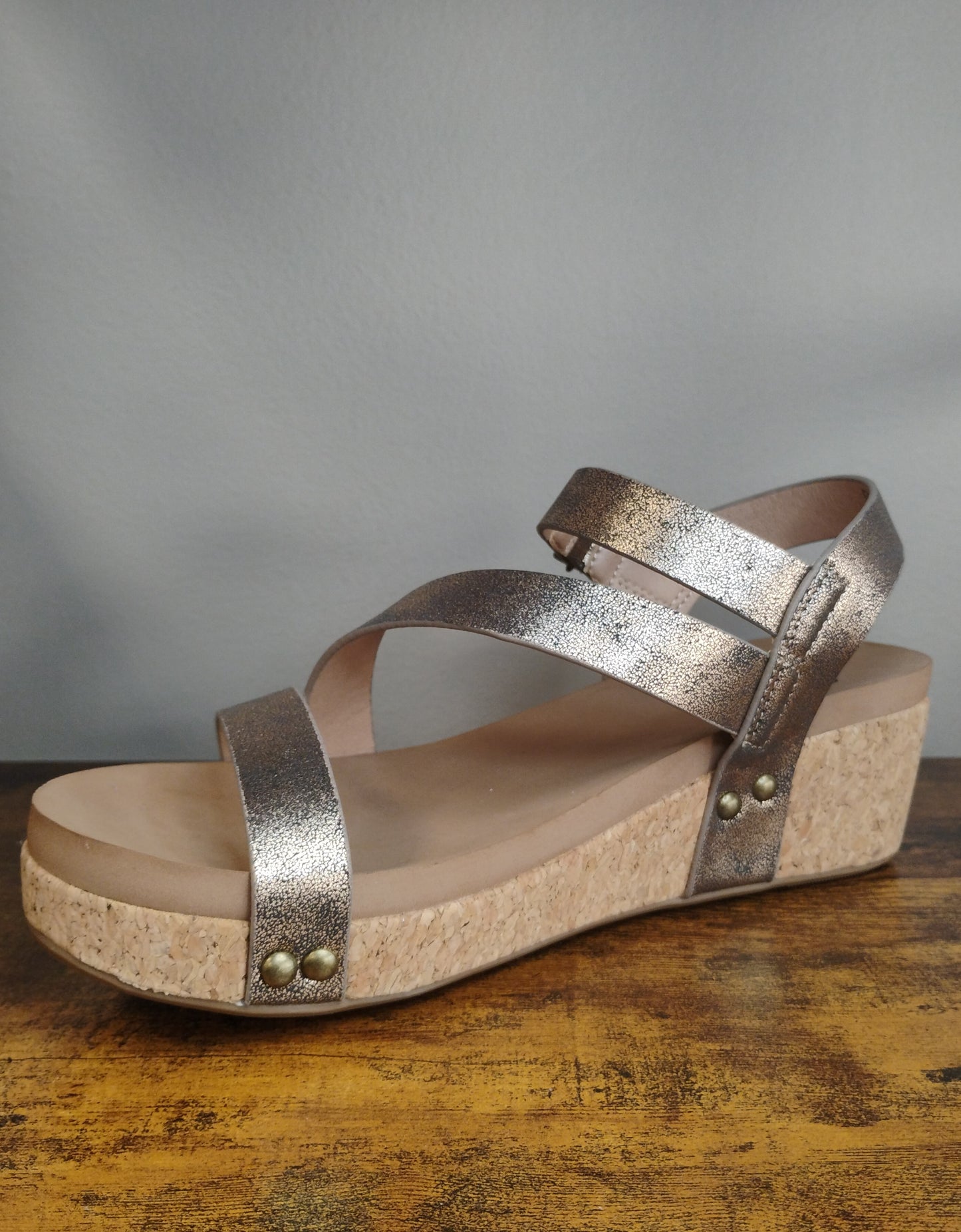 Corky's Keep It Casual Bronze Women Sandals