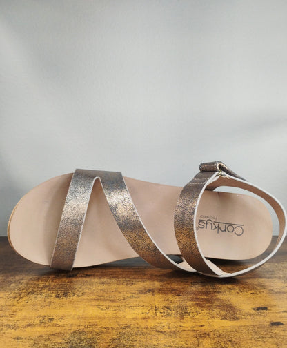 Corky's Keep It Casual Bronze Women Sandals